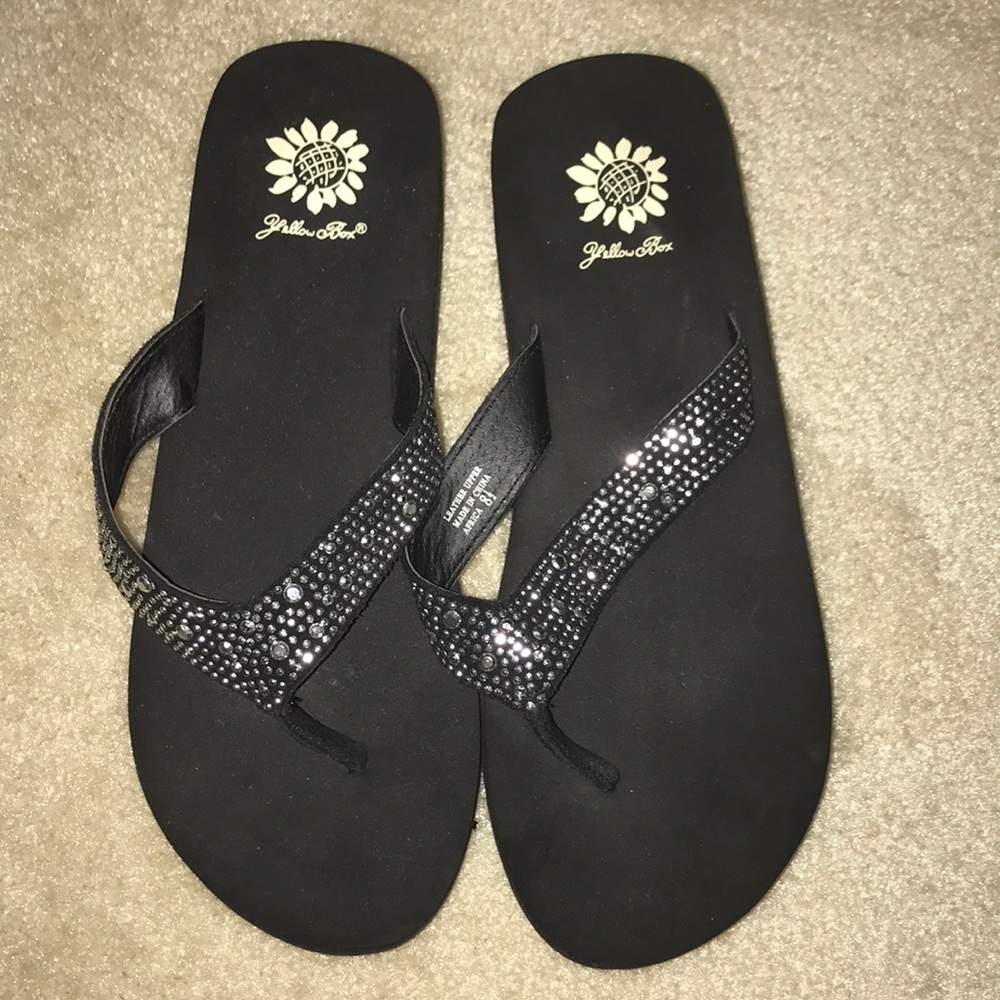 Yellow Box Flip Flops